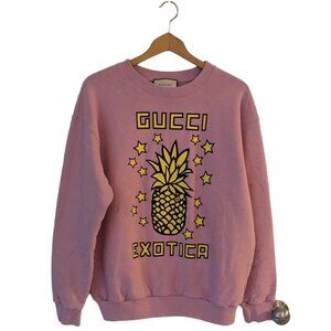 Gucci Exotica Pineapple Sweatshirt // Ladies // Size: Medium // Colour: Purple